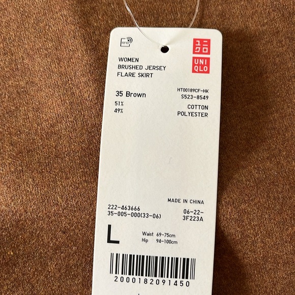 🆕 Uniqlo Women Brushed Jersey Flare Skirt - Picture 3 of 7